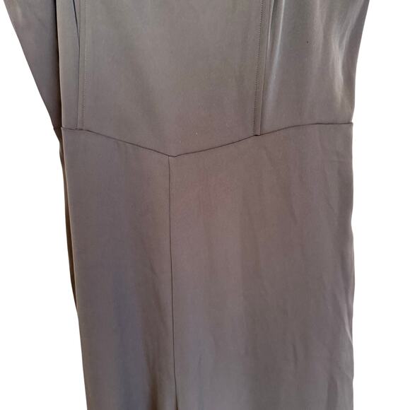 Nicole Miller Jumpsuit Women's Size 14 Feather Trim - Picture 3 of 5